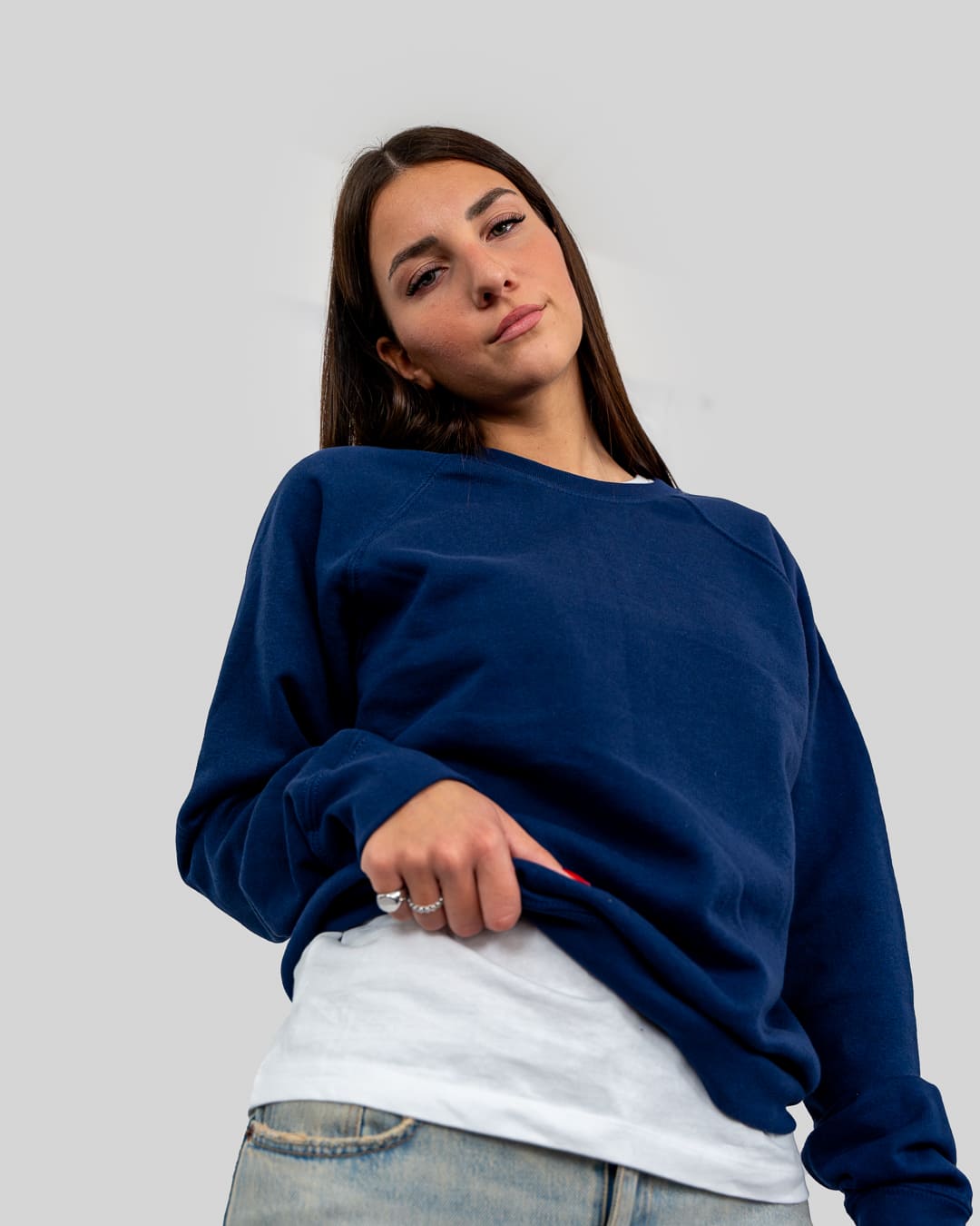 Felpa senza cappuccio