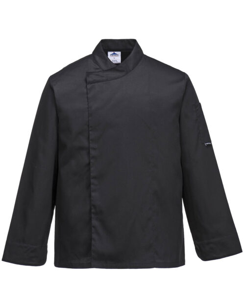 Giacca da chef con bottoni nascosti